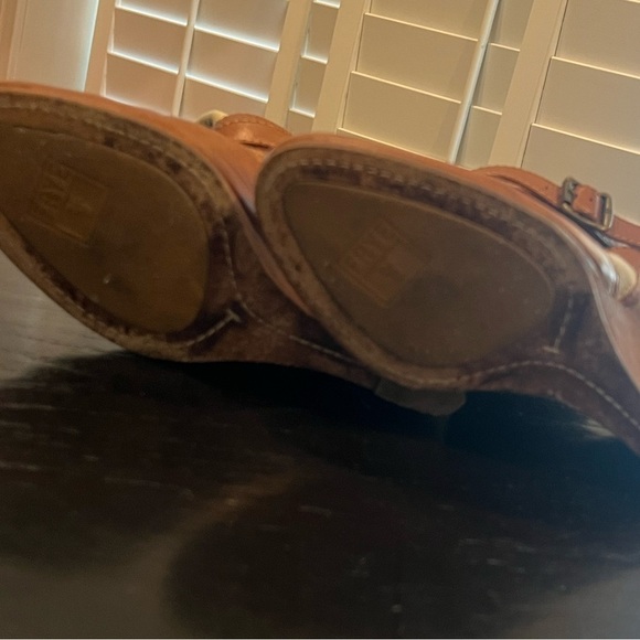 Frye leather and canvas wedge boots Sz 8 - Picture 8 of 13